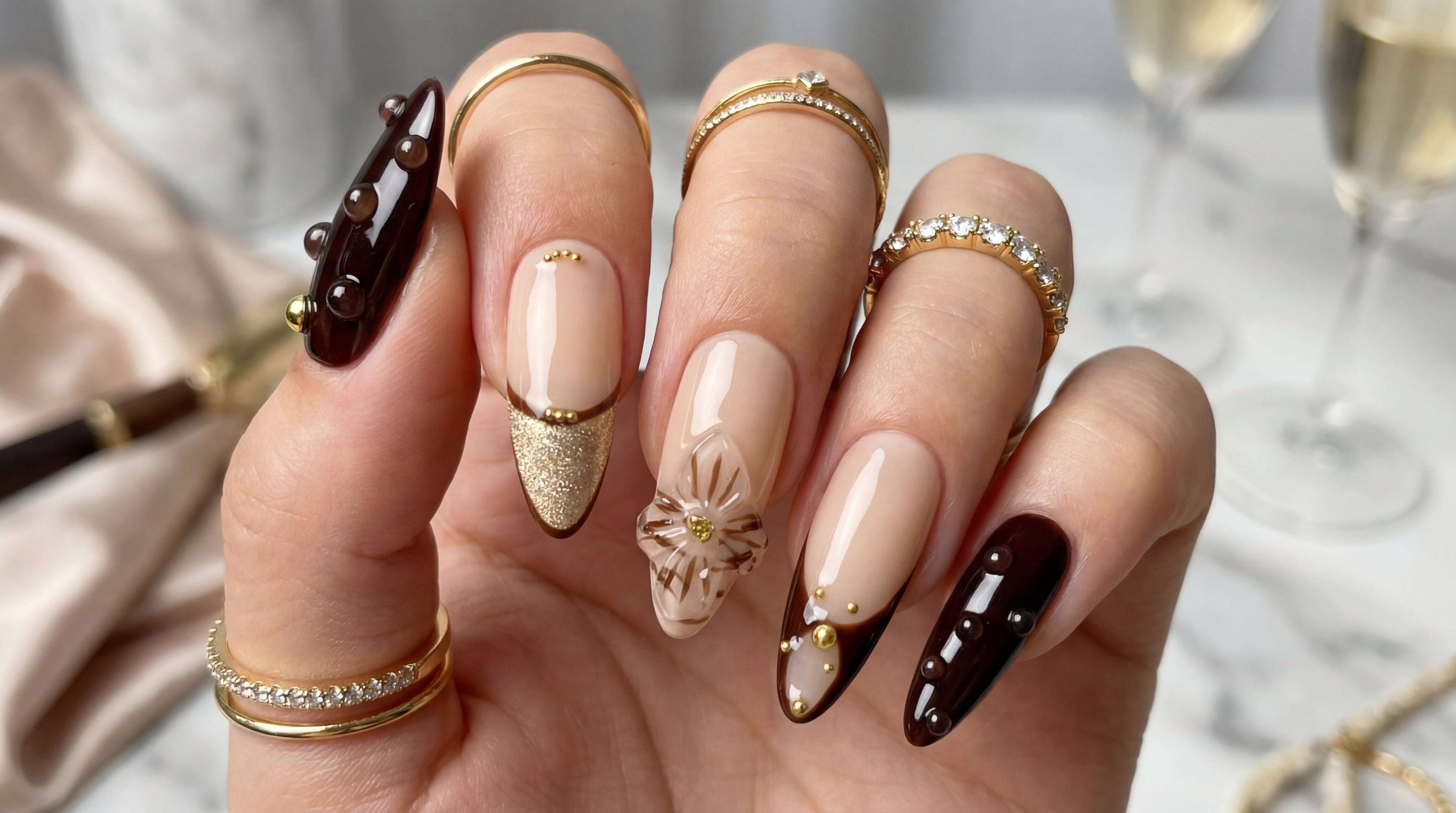 Date Night & Dinner Events - Rich Colors, Refined Details & Delicate Gold Accents