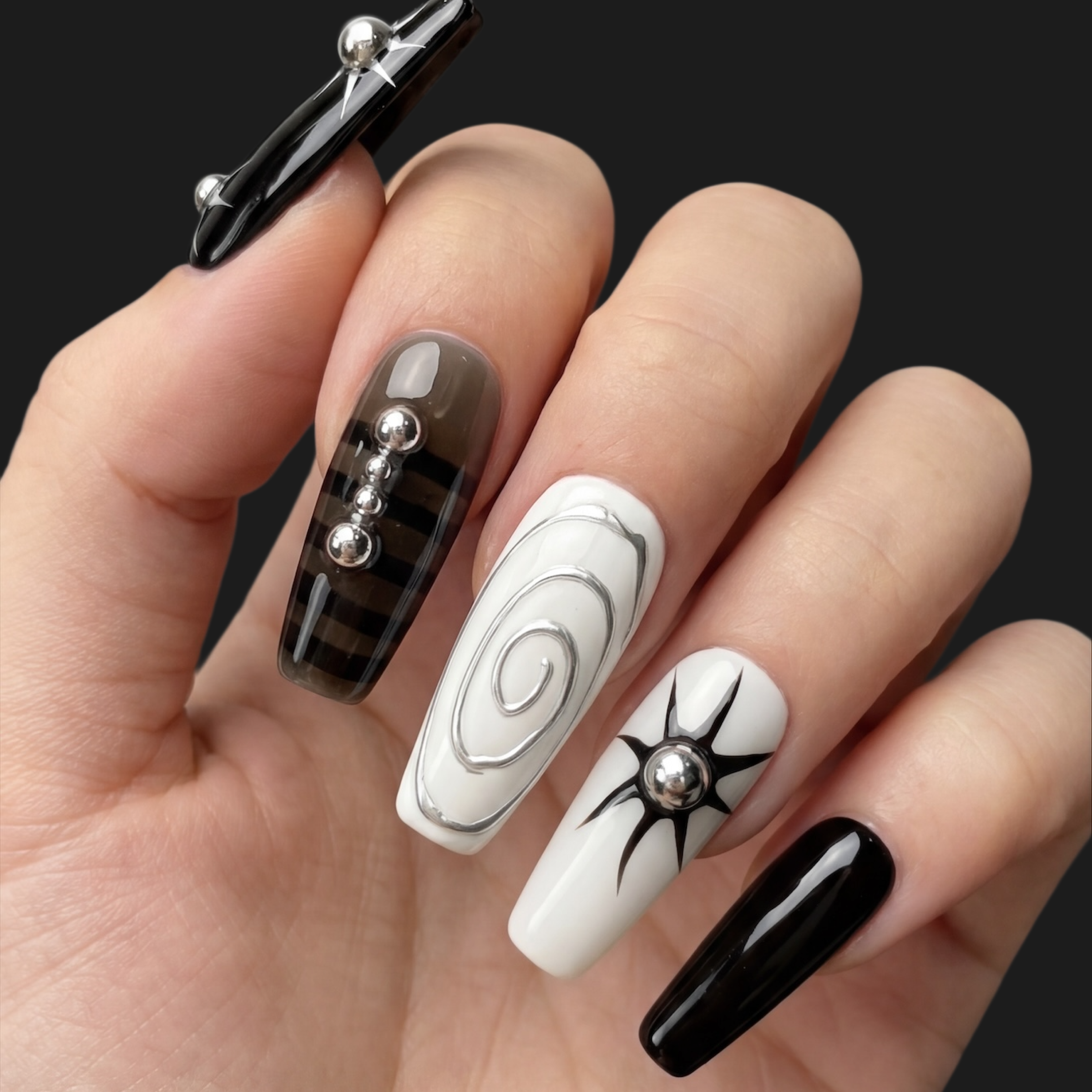 Black Press-On Nails - Minimal, bold, and endlessly versatile