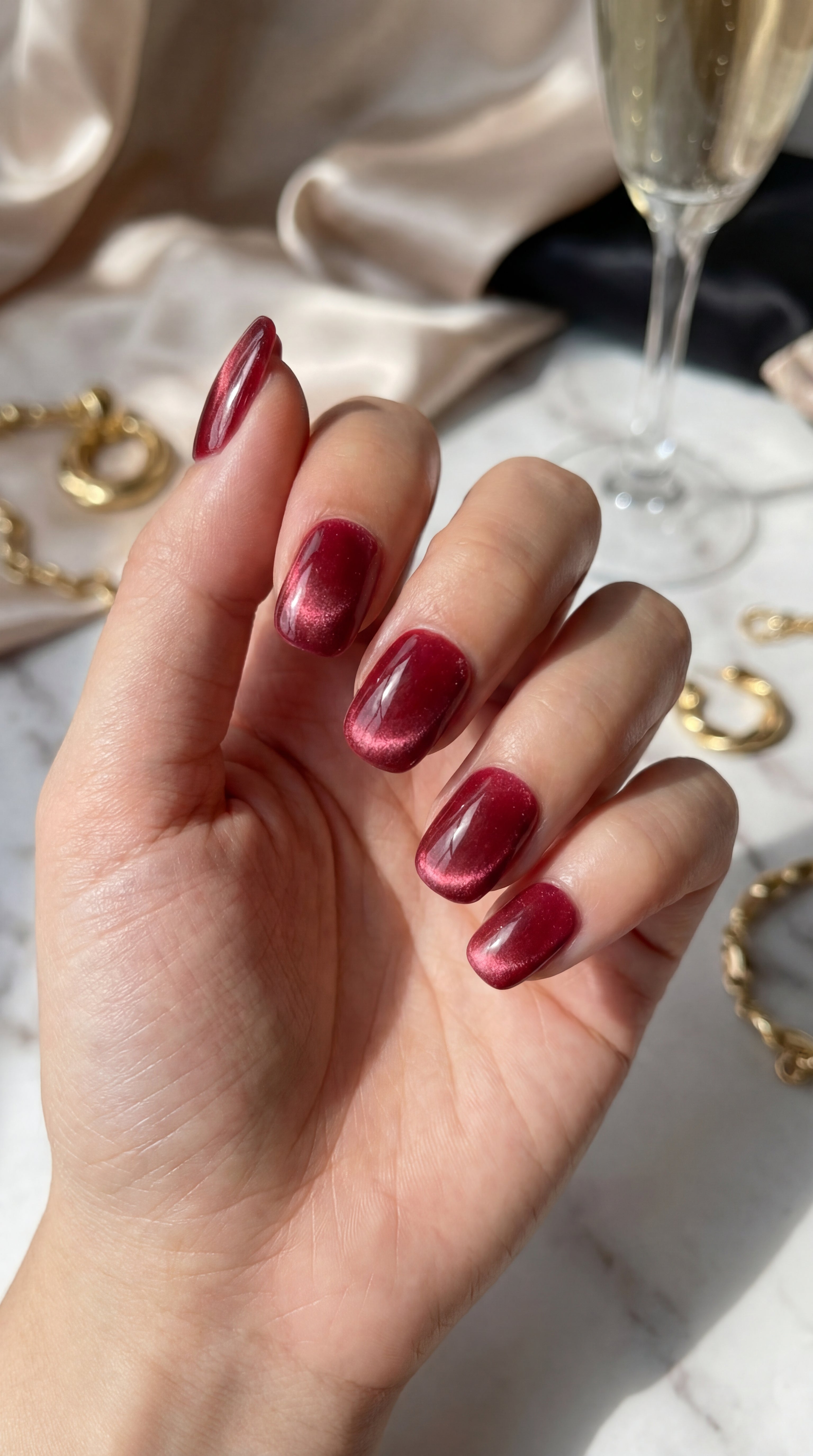 Burgundy Wine Glow