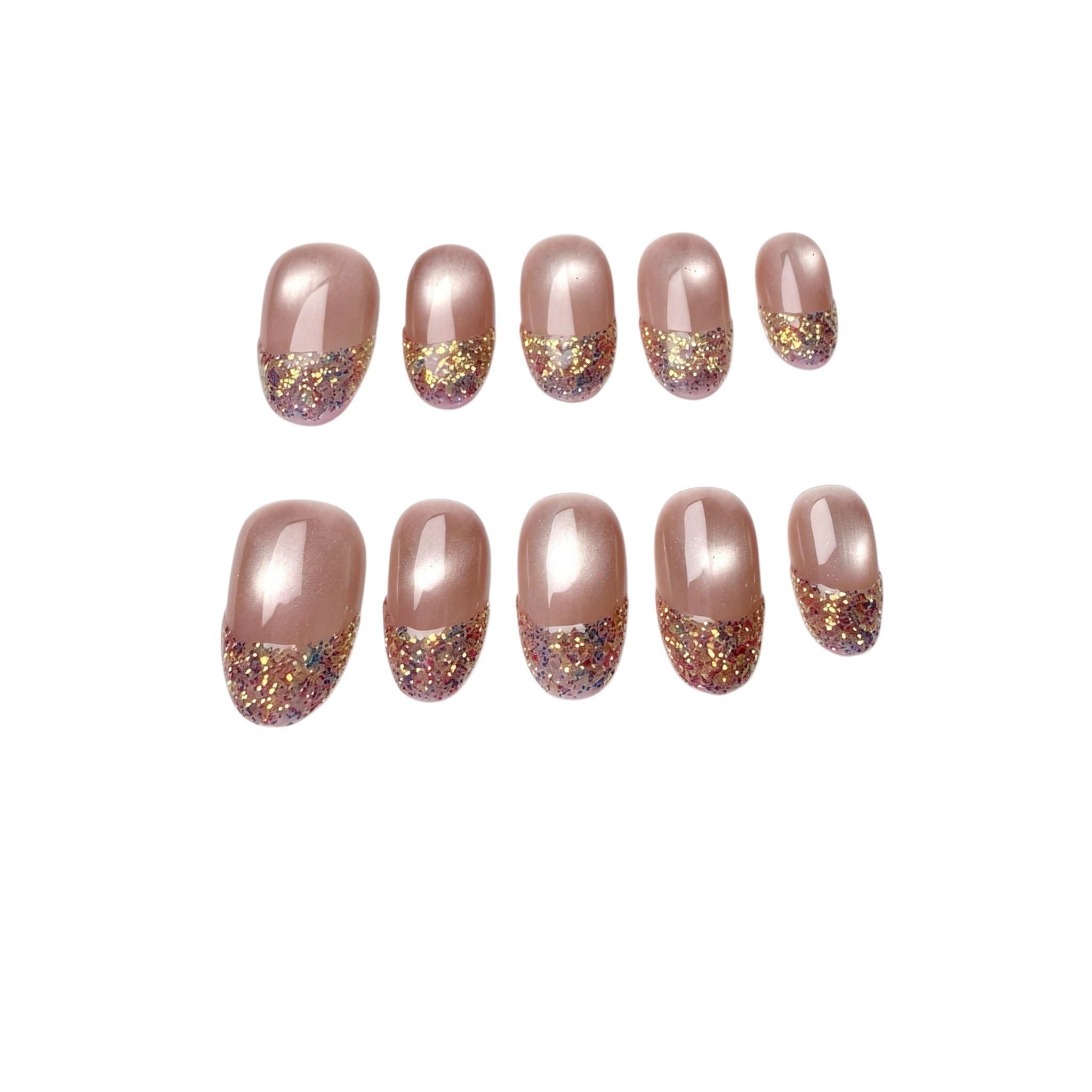 Champagne Glitter French