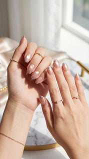 Champagne Glitter French