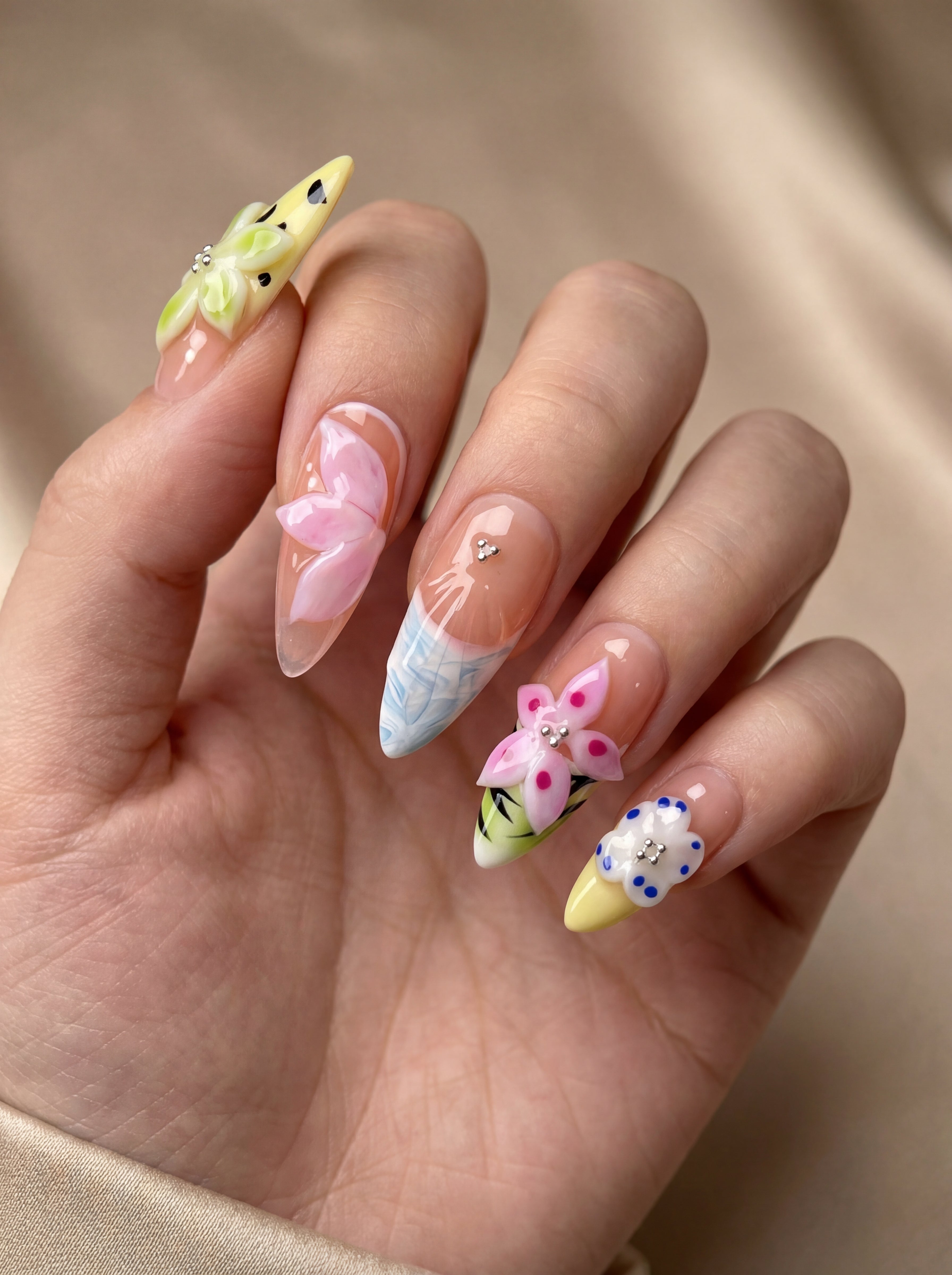 Pastel Garden Bloom
